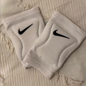 White Nike Volleyball Knee Pads